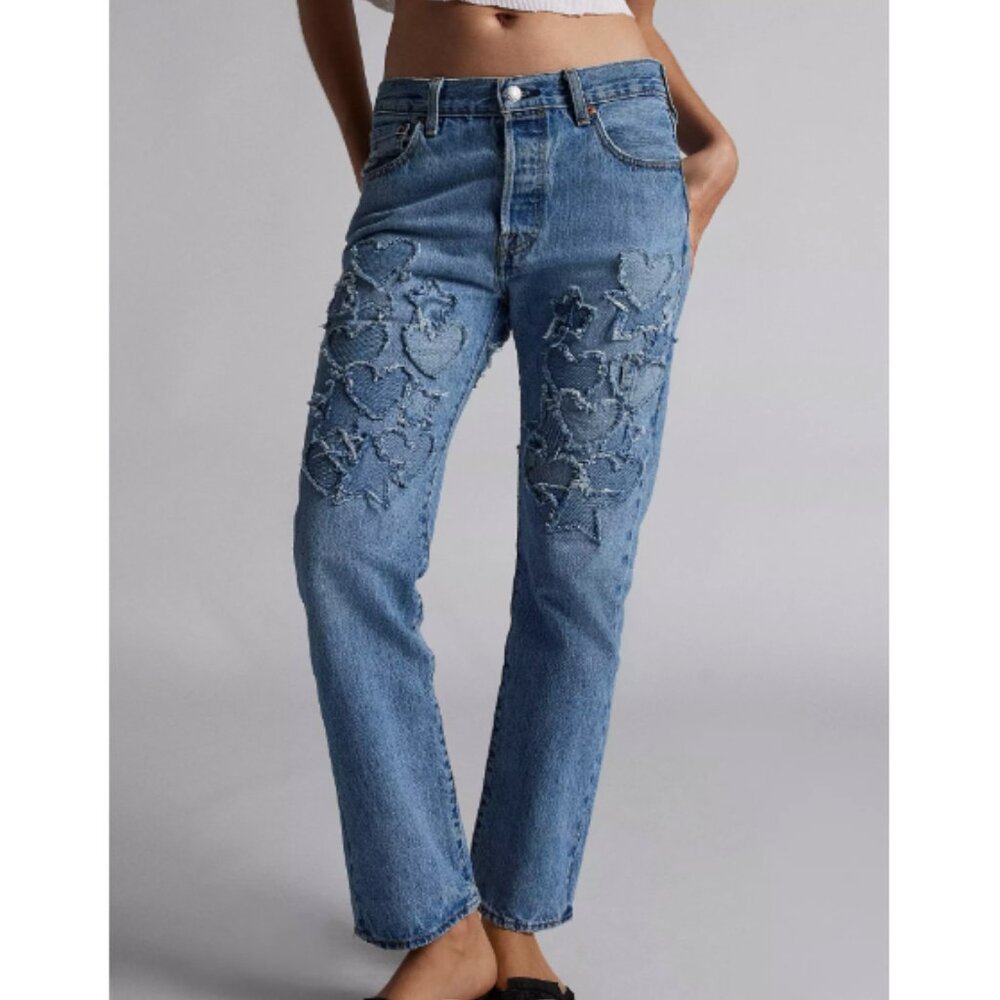 Levi's Urban Renewal Remade Heart & Star Applique Jean